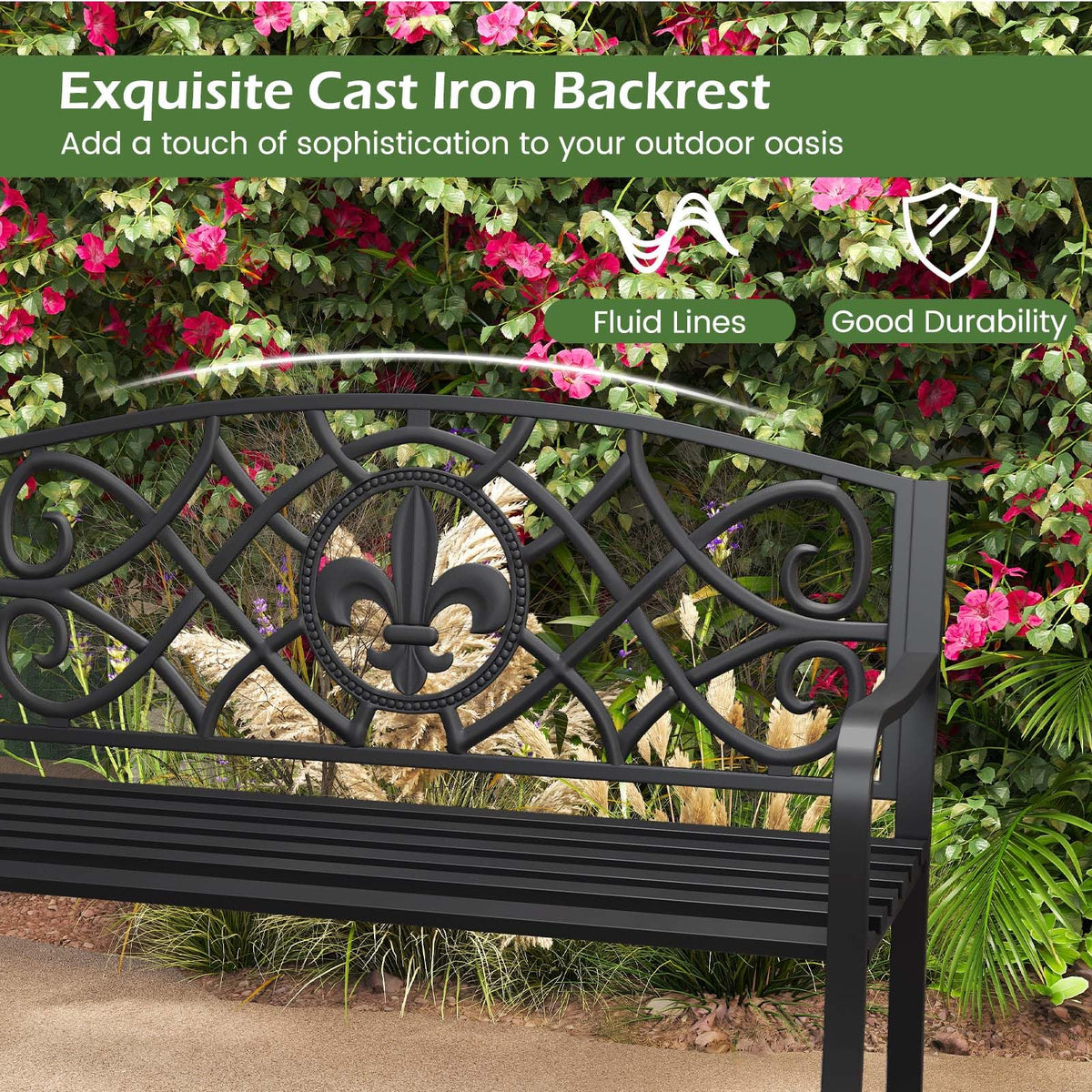 Metal Outdoor Bench G426