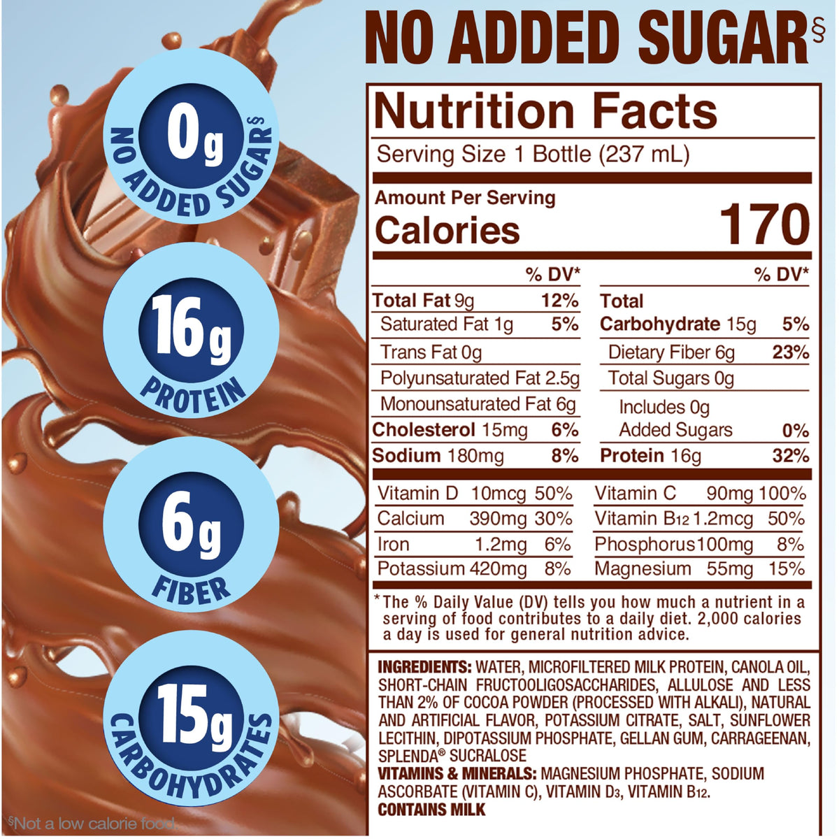 Milk Chocolate Nutrition Shakes 12 Pack L566