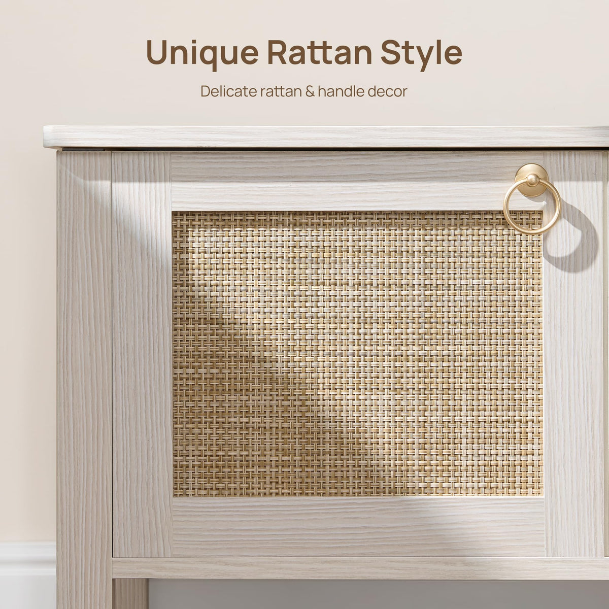 Rattan Storage Bench with 2 Safety Hinges T3071