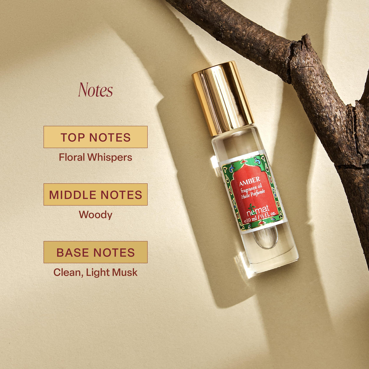Amber Perfume Oil Roll-On 10 ml S3033